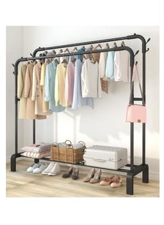 Alissa Clothes Holder Organizer And Drying Rack Metal Stand Black (150x54x110cm)  - Image 4