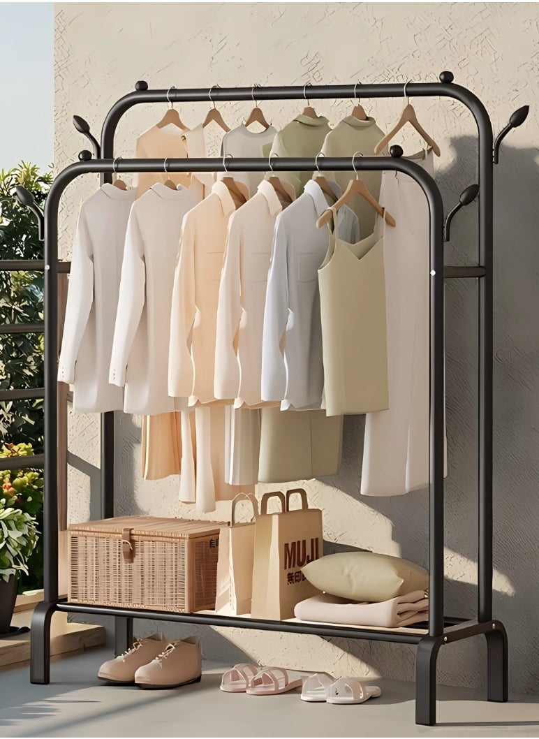 Alissa Clothes Holder Organizer And Drying Rack Metal Stand Black (150x54x110cm)  - Image 1
