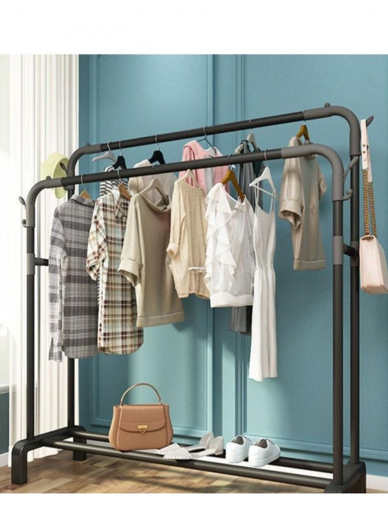 Clothes Holder Organizer And Drying Rack Metal Stand Black（150*54*110cm ) - pzsku/ZD82D0D74A014AA033820Z/45/_/1733487151/bedea60b-0643-4bd5-af7a-6c508129b999