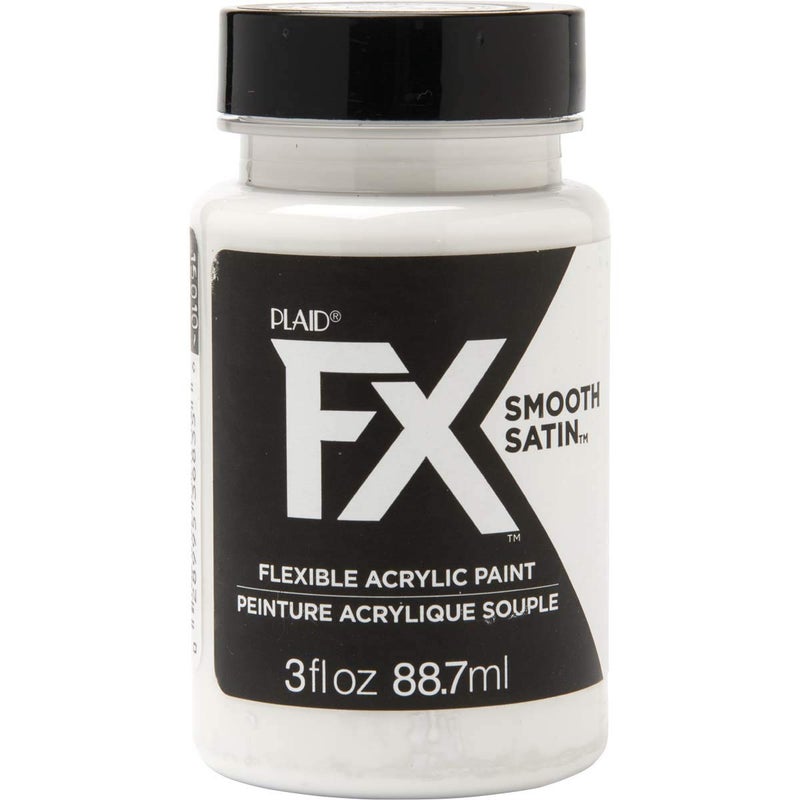 PlaidFX Smooth Satin Flexible Acrylic Paint Ideal for Pliable Surfaces and Cosplay Costumes NonCracking or Peeling NoTack Durable 3 oz Blizzard - Image 3