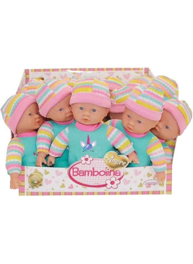 Bambolina Amore 20Cm Soft Baby Doll Assorted In Pdq - Image 1