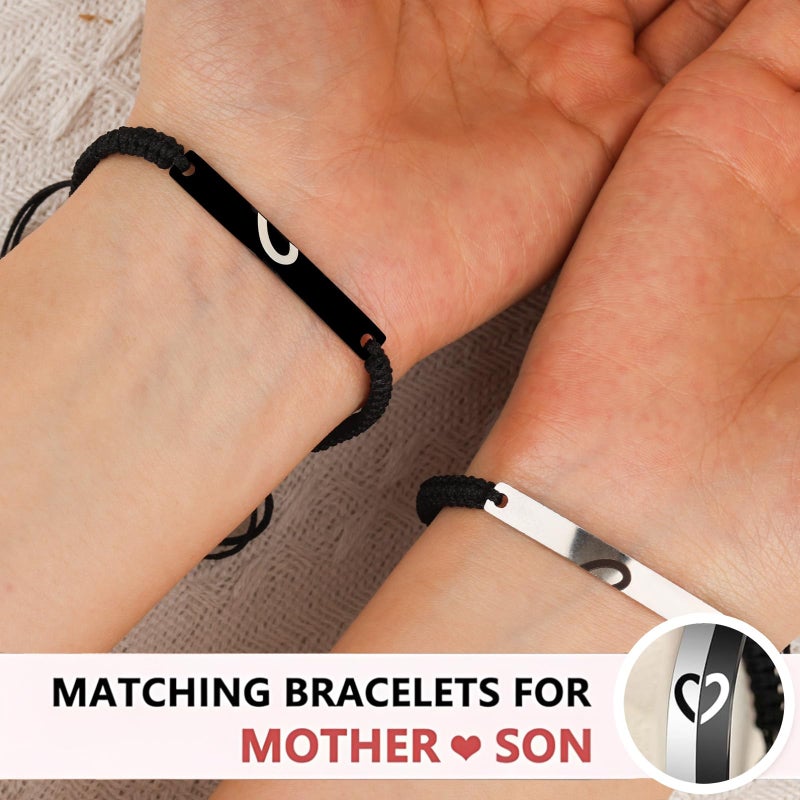 CXLDTE To My Son Bracelet Gifts from Mom Mother, Christmas Stocking Stuffers Birthday Valentine's Day Motherâ€™s Day Gifts for Mom Adult Son Teens Teen Teenage Boys Kids 8 9 10 11 12 13 14 15 16 Year Old - Image 3