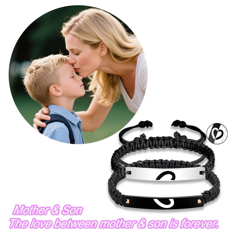 CXLDTE To My Son Bracelet Gifts from Mom Mother, Christmas Stocking Stuffers Birthday Valentine's Day Motherâ€™s Day Gifts for Mom Adult Son Teens Teen Teenage Boys Kids 8 9 10 11 12 13 14 15 16 Year Old - Image 5