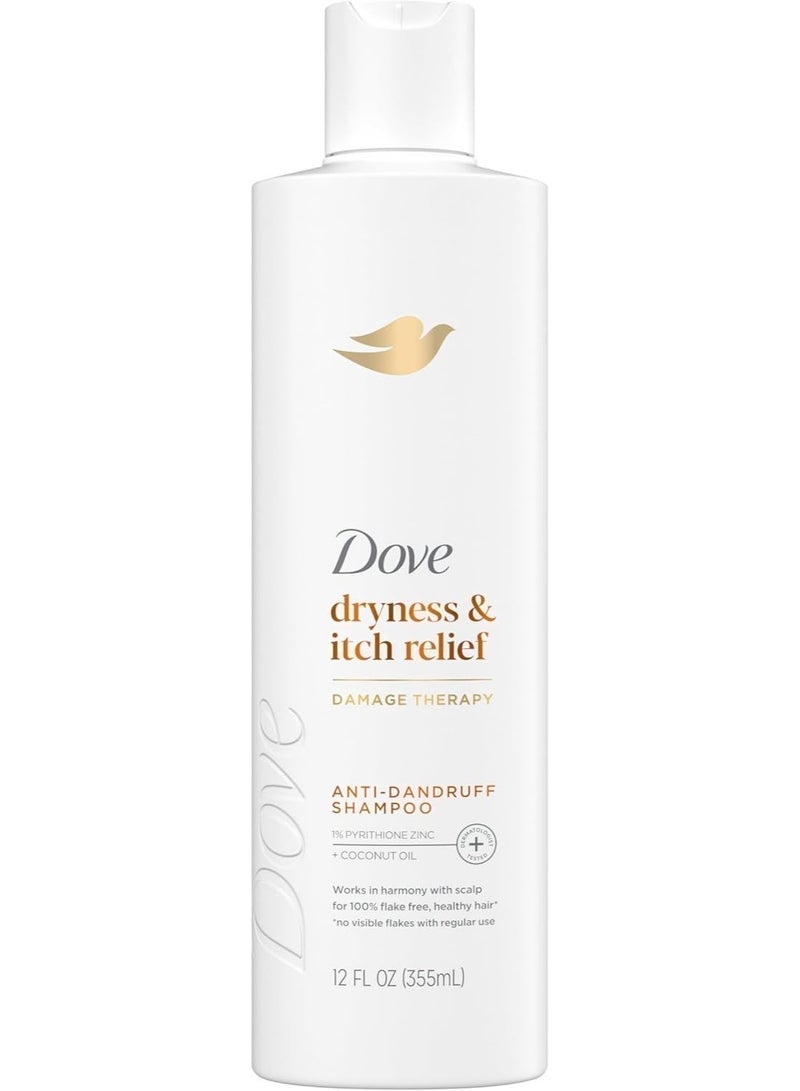 Dove Anti-Dandruff Shampoo & Conditioner – Dryness & Itch Relief with Coconut Oil, 2PC × 355 ml - Image 2