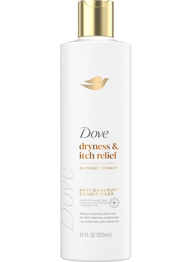 Dove Anti-Dandruff Shampoo & Conditioner – Dryness & Itch Relief with Coconut Oil, 2PC × 355 ml - Image 3