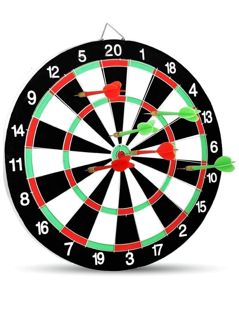 Generic - 15'' Paper Darts Board Game Set 2-Sided with 6Pcs Steel Tip Darts - Image 1