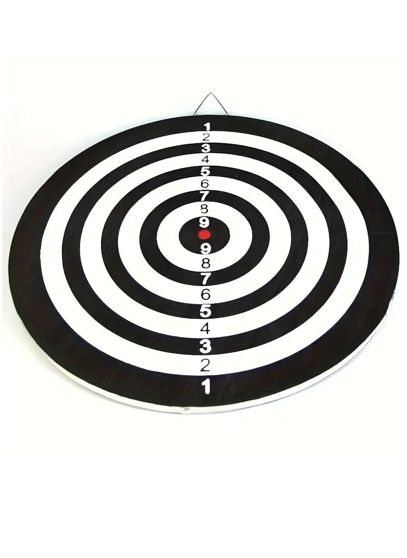 Generic - 15'' Paper Darts Board Game Set 2-Sided with 6Pcs Steel Tip Darts - Image 1