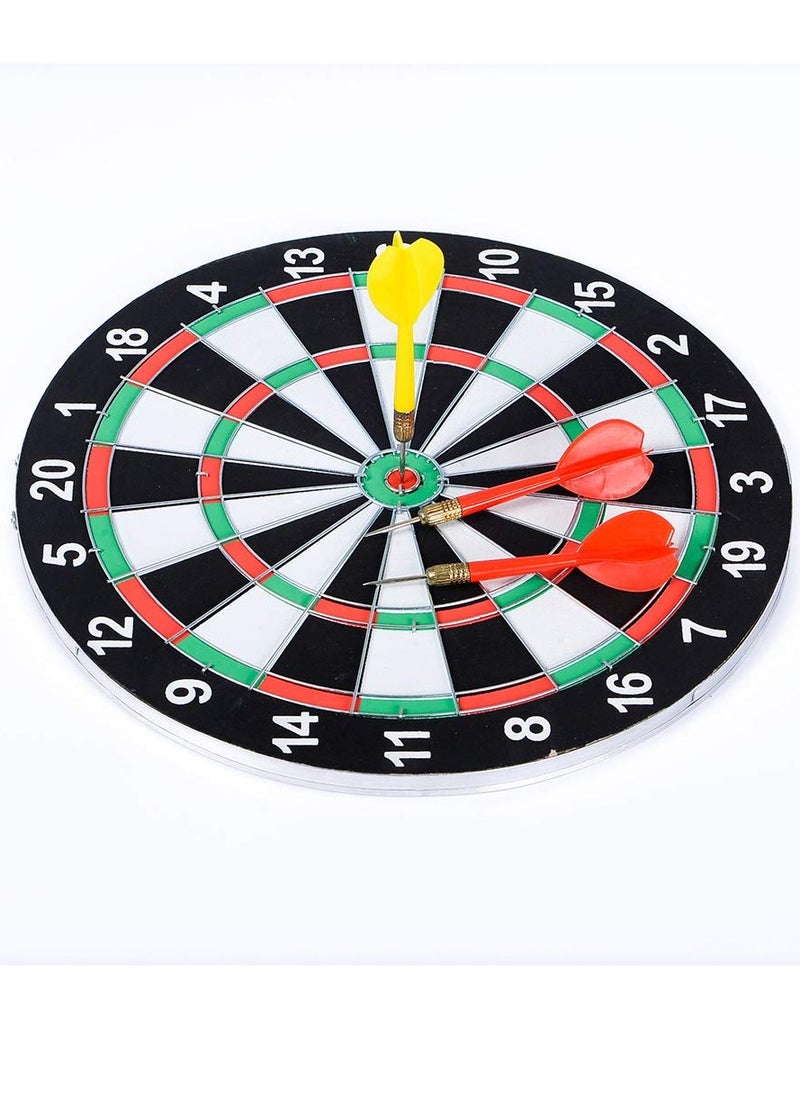 Generic - 15'' Paper Darts Board Game Set 2-Sided with 6Pcs Steel Tip Darts - Image 1