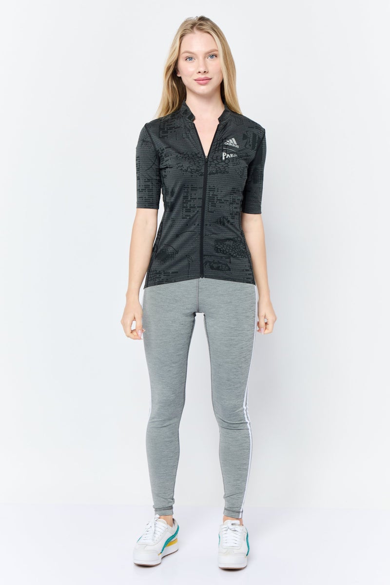 Adidas Adidas x Parley Women Sportswear Fit Short Sleeves Cycling Jersey, Grey  - Image 2