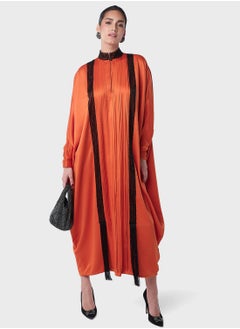 Threadz by Ajooni Embellished Fringed Cutout Neck Kaftan  - Image 1