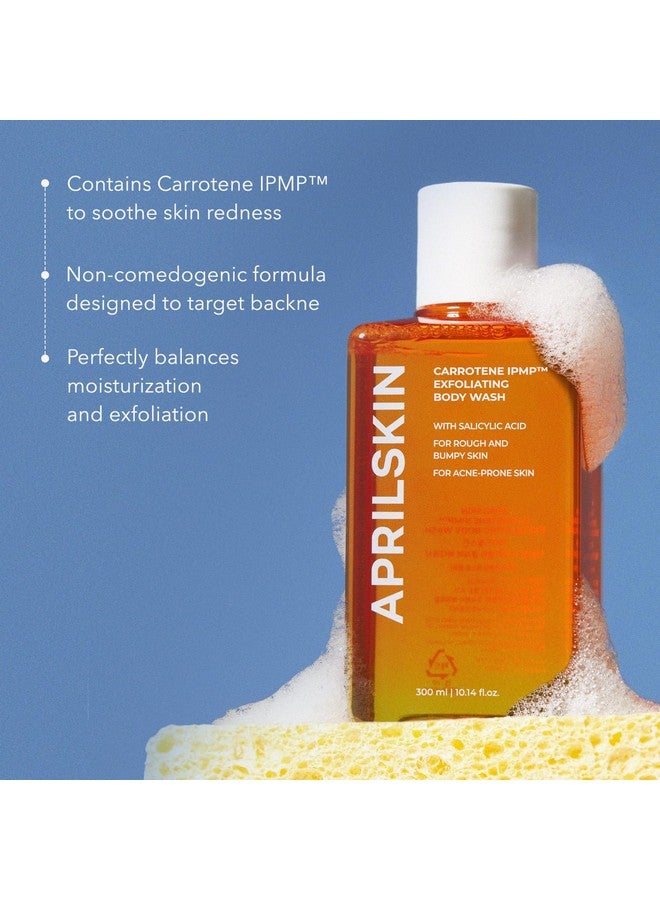 APRILSKIN Carrotene IPMP™ Exfoliating Body Wash | Salicylic Acid Body Wash Improve Rough & Bumpy Skin, Body Acne, Keratosis Pilaris with Niacinamide & Ceramides | Vegan & Cruelty-free | 10.14 fl.oz - Image 3
