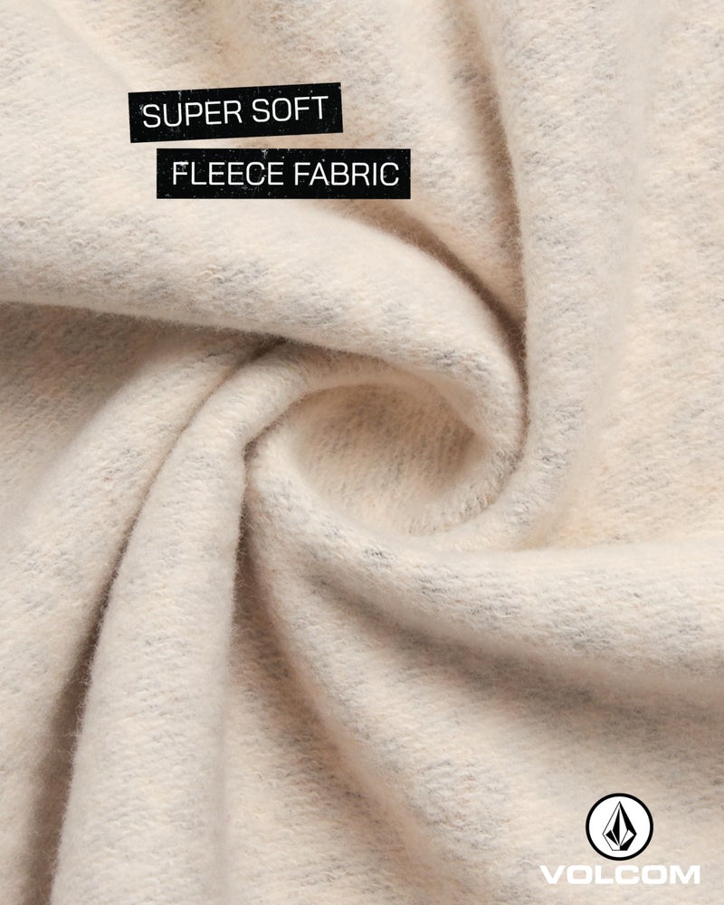 Volcom Girls Sweatpants Set - 2 Piece Fleece Fashion Crewneck Sweatshirt and Jogger Sweatpants for Girls Matching Set, Size 12, Taupe - Image 4