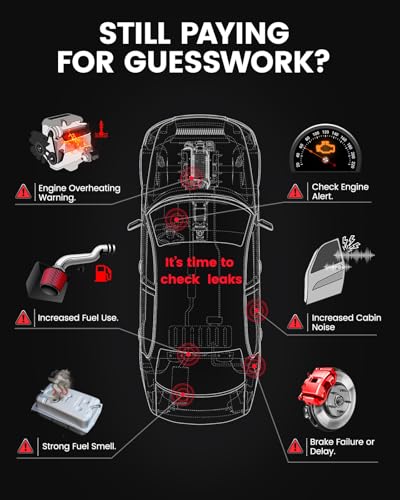 Ancel آلة الدخان ANCEL S3000 PRO للسيارات مع مضخة هواء مدمجة ومقياس ضغط. أدوات احترافية للكشف عن تسربات المركبات لاختبار التسربات في الفراغ، الوقود، EVAP وأنظمة السيارات الأخرى. - Image 2
