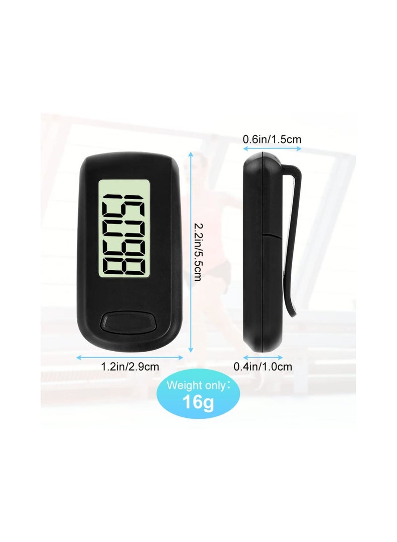 Y&D 3D Large Screen Pedometer, Walking Portable Sports Pedometer with Clip Lanyard, Track Steps in Real Time, for Older Kids/Fitness Men/Women/Elders and Running  - Image 4