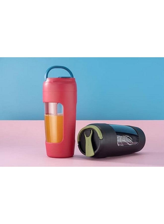 SHOPECOM SHOPECOM Water and Shaker Bottle for Men Women at Gym Cycling Walking Protein Shake Gym Sipper Bottle Protein Shaker Sipper Bottle Ideal for Protein (600 ML)(1 pcs)  - Image 2