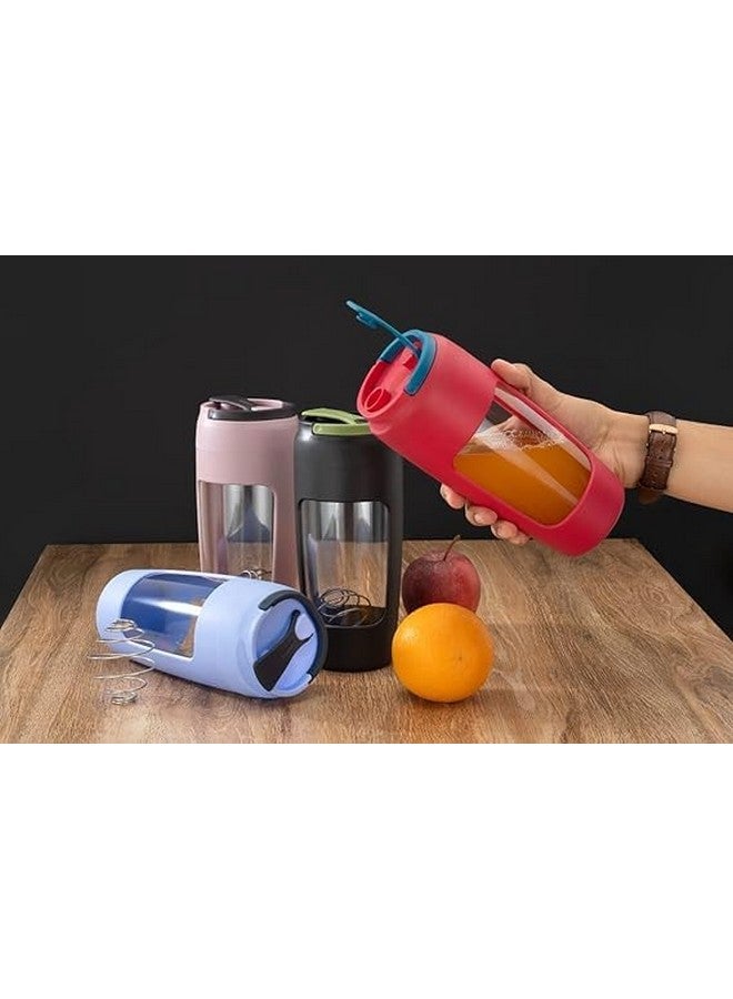 SHOPECOM SHOPECOM Water and Shaker Bottle for Men Women at Gym Cycling Walking Protein Shake Gym Sipper Bottle Protein Shaker Sipper Bottle Ideal for Protein (600 ML)(1 pcs)  - Image 3