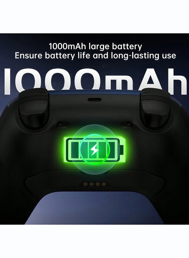 GameSir T4N PRO wireless game controller supports a stable and very fast 2.4GHz wireless connection, Bluetooth for phones, and wired connection. It features RGB lighting and a Hall effect joystick. - Image 3