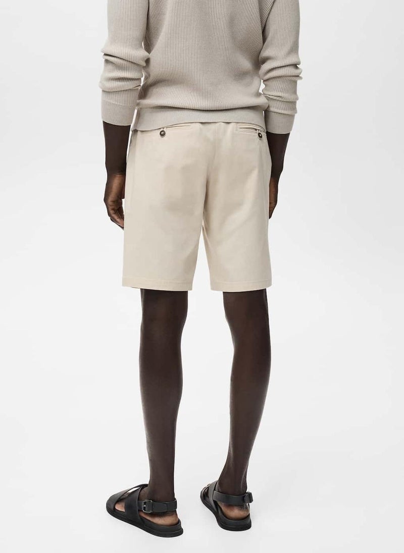 Mango Man Straight Cotton Bermuda Shorts  - Image 2