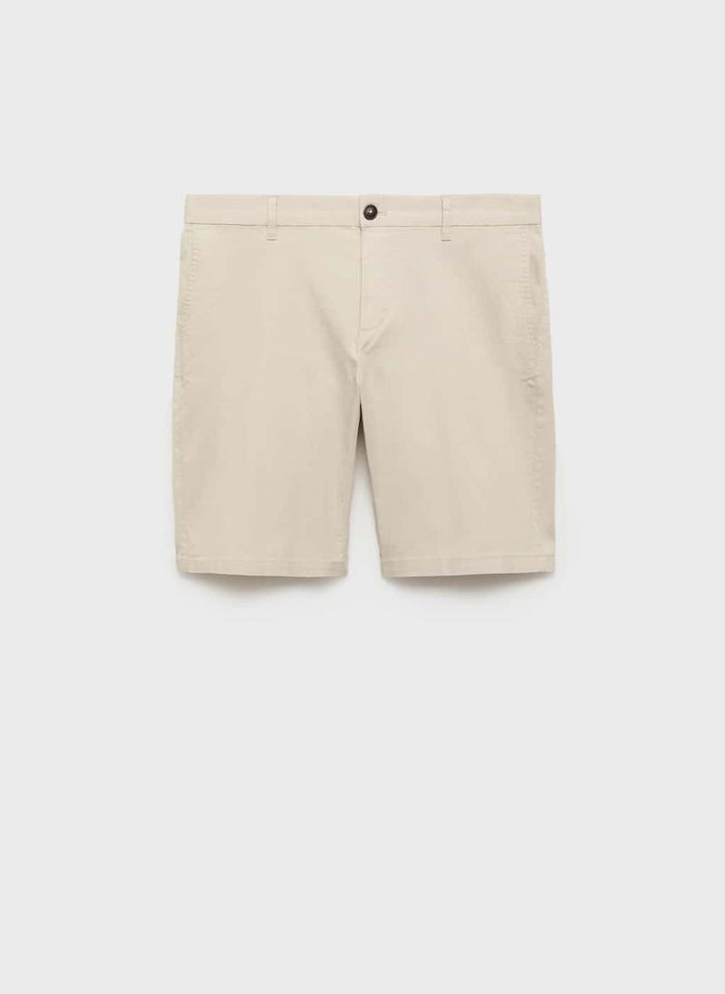 Mango Man Straight Cotton Bermuda Shorts  - Image 5