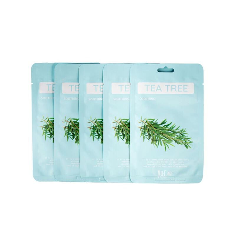 YU.R SKIN SOLUTION YU.R ME Tea Tree Sheet Mask – Soothing & Refreshing Facial Mask for Daily Skincare - Image 4