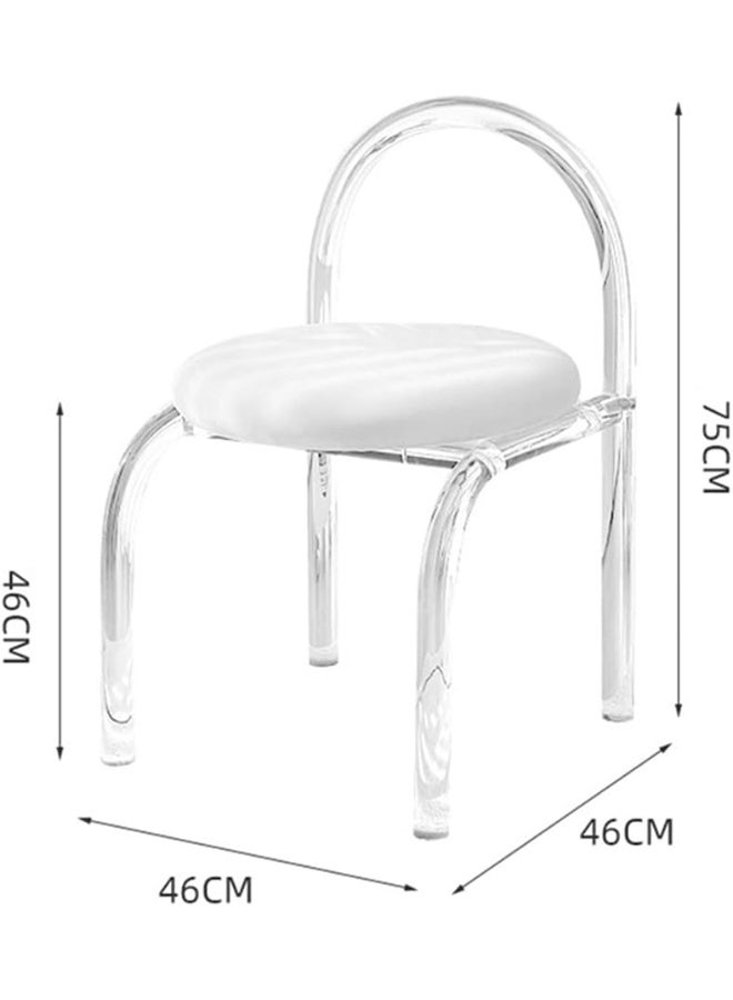 Organized Home Contemporary Nordic Transparent Acrylic Round Arched Chair The Most Special Chair - Image 2