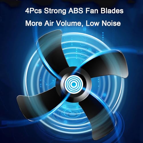 CYDZSW 12v Clip Fan for Car,10 inch Portable 90° Rotation Oscillating 12 Volt DC Desk Fan,2 Speed Car Fans that Blow Cold Air,360° Adjustment Clip on Fans for RV,Truck,SUV and Vehicles(Black) - Image 5