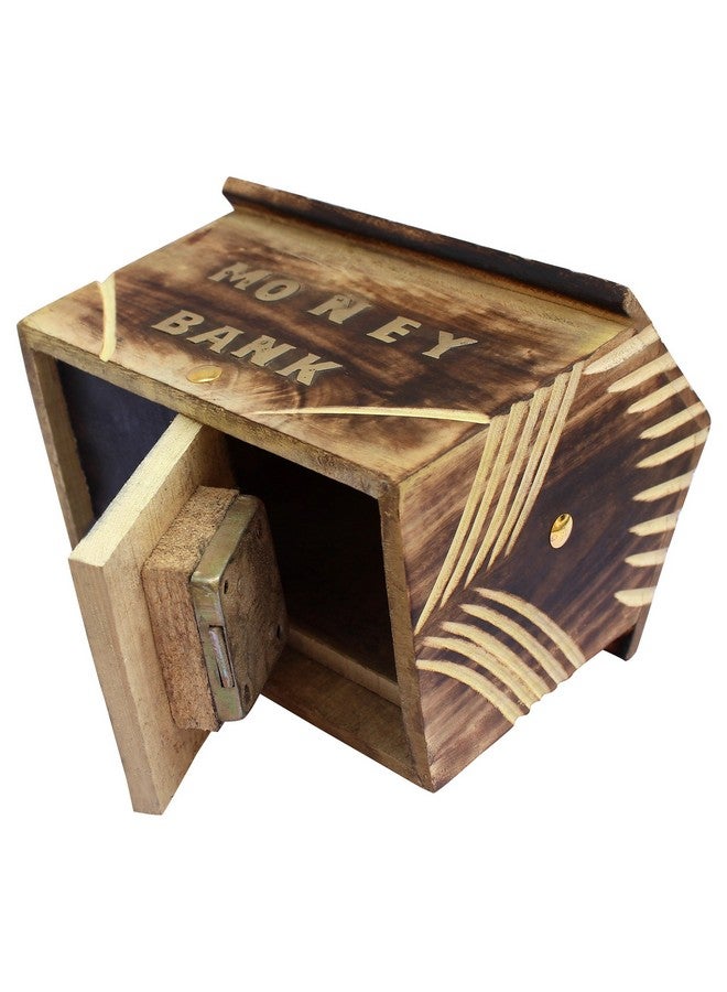 ITOS365 Handicrafted Wooden Money Bank - Coin Saving Box - Piggy Bank - Gifts for Kids, Girls, Boys & Adults - Image 3