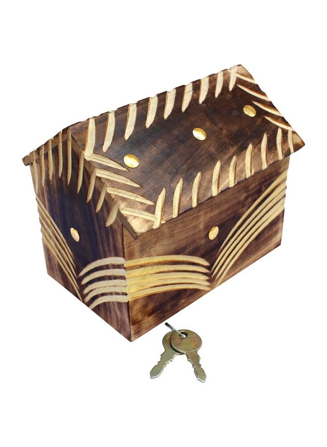 ITOS365 Handicrafted Wooden Money Bank - Coin Saving Box - Piggy Bank - Gifts for Kids, Girls, Boys & Adults - Image 2