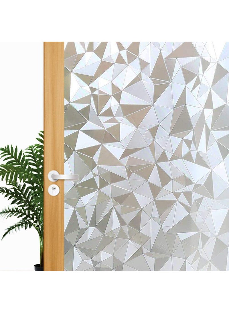 Y&D Window Film Decorative Privacy No Glue Geometric Pattern Glass Sticker For Door Home House Ofiice Heat Control Anti UV 60 x 200 cm  - Image 3
