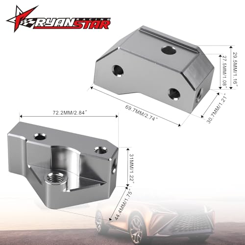 RYANSTAR RACING Billet Aluminum Knock Sensor Relocation Brackets Compatible with GM LS Gen III Engines LS1, LM7, LR4, LQ4, LS6, L59, LQ9, LM4 - 551216-KN30 - Image 2