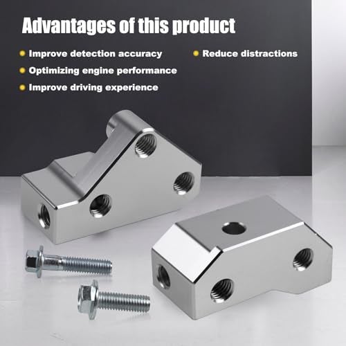 RYANSTAR RACING Billet Aluminum Knock Sensor Relocation Brackets Compatible with GM LS Gen III Engines LS1, LM7, LR4, LQ4, LS6, L59, LQ9, LM4 - 551216-KN30 - Image 5