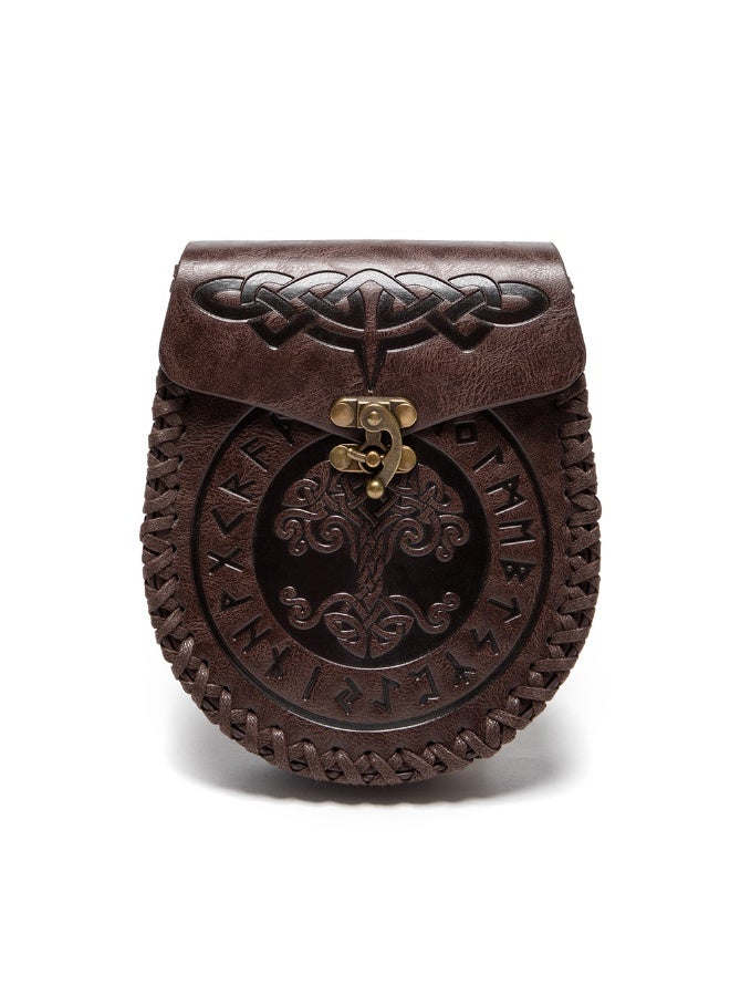 Viking Style Medieval Leather Belt Pouch