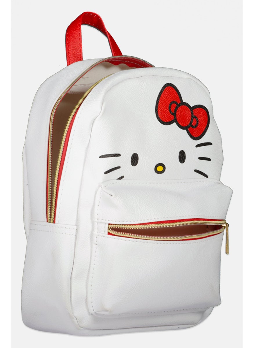 Hello Kitty by Sanrio - Kids Girl Graphic Print Backpack, White - Image 1