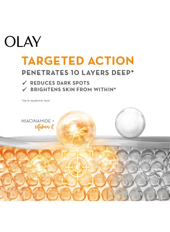 Olay Vitamin C Face Cream with SPF30 l Brightens Skin and Reveals Glow | Smooth Texture with Niacinamide l Paraben and Sulphate Free | Normal, Oily, Dry and Combination Skin l 50g - Image 4