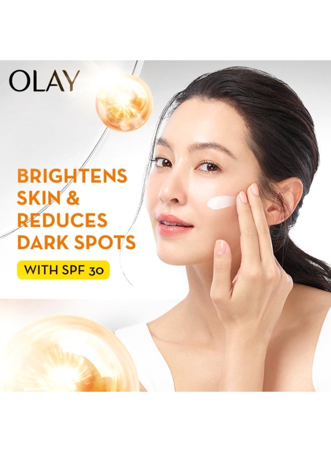 Olay Vitamin C Face Cream with SPF30 l Brightens Skin and Reveals Glow | Smooth Texture with Niacinamide l Paraben and Sulphate Free | Normal, Oily, Dry and Combination Skin l 50g - Image 2