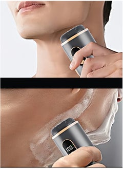 Generic Mini Electric Razor,Aluminum Alloy Body,3D Floating Shaver Head,Type-C Charging,use for 45 Days,IPX7 Waterproof,Mini Portable Shaver,Travel Razor,Mini Shaver,Suitable for Home,Car,Trave (grey)  - Image 2
