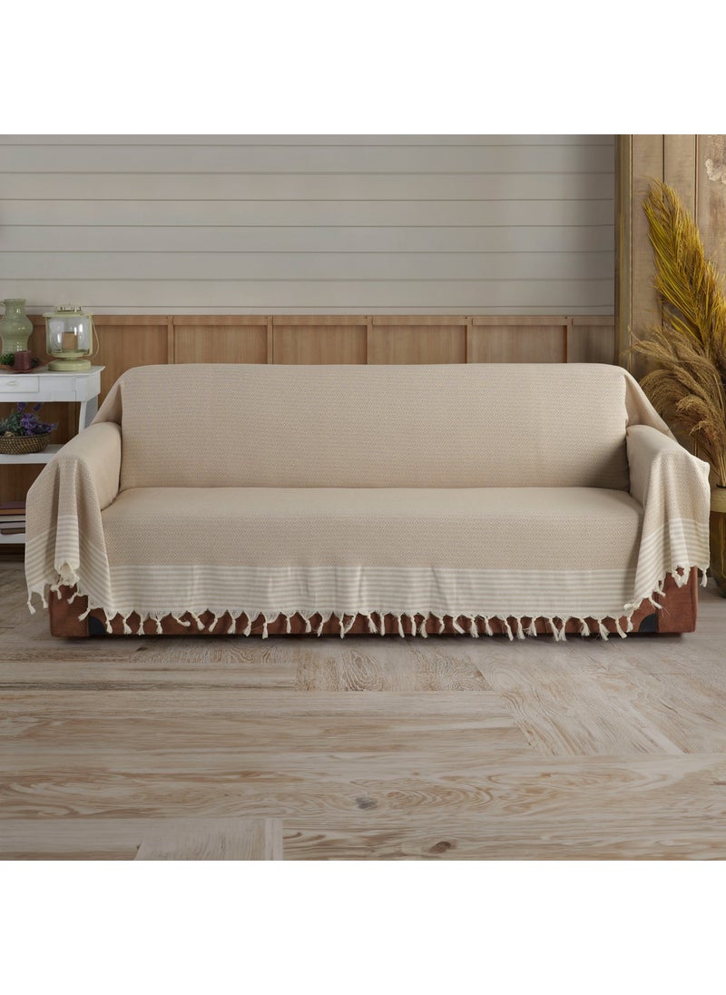 Vagonik - Trend Organic Buldan Cloth Covering the Arms King Size 180 x 300 cm Sofa Couch Sofa Bed Cover - Image 1