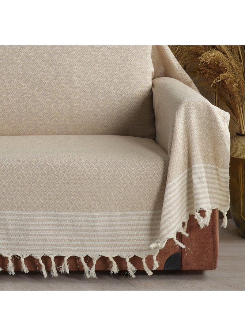 Vagonik - Trend Organic Buldan Cloth Covering the Arms King Size 180 x 300 cm Sofa Couch Sofa Bed Cover - Image 1
