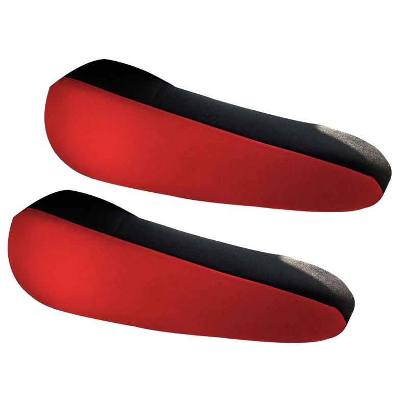 FH Group Flat Cloth Fabric Red Armrest Cover SemiUniversal Fit One Pair Red