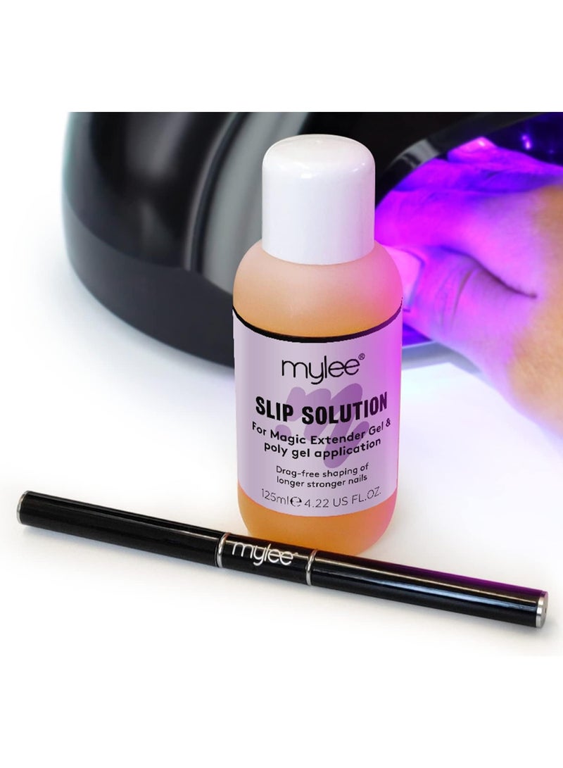 مايلي مجموعة بناء الأظافر الجل ماجيك إكستيندر محلول انزلاقي 125 مل وأداة مزدوجة الأطراف مع أطراف ووصلات أظافر بالأشعة فوق البنفسجية LED - Image 2