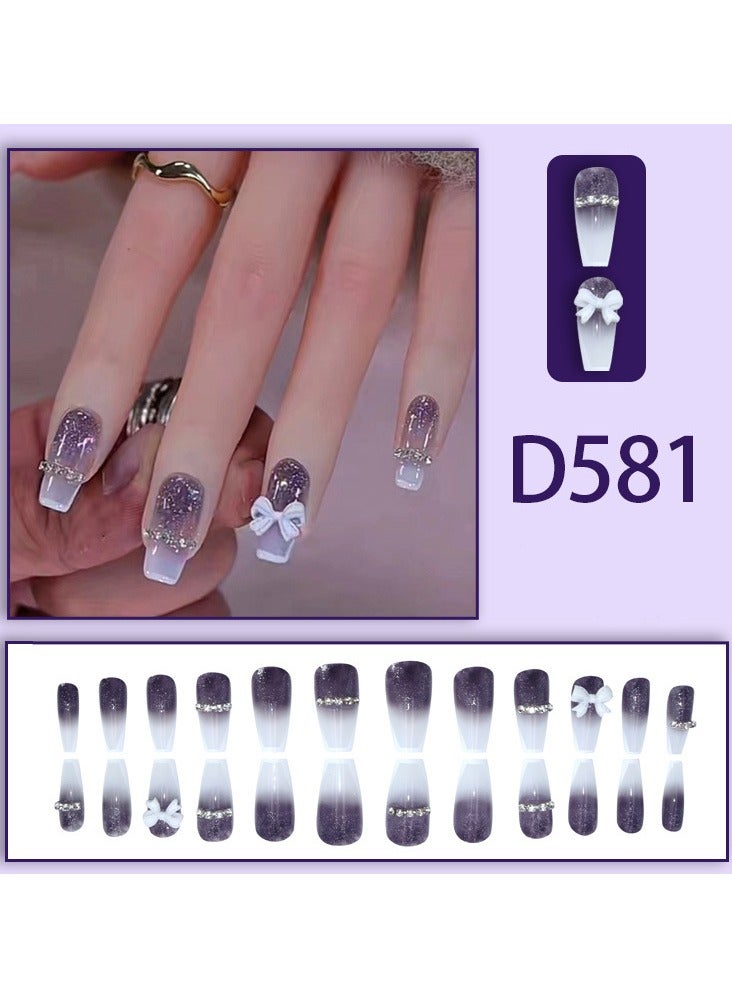 اضغط على أظافر 24 قطعة أظافر صناعية - Image 2