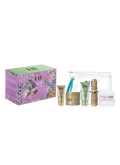 EMMA HARDIE Emma Hardie The Midas Edit Gift Set, Featuring 4 Luxurious Skin Care Products & Cleansing Cloth, Packed in a Convenient Cosmetic Bag, Perfect as Holiday Mini Travel Beauty Set, Natural & Cruelty Free 