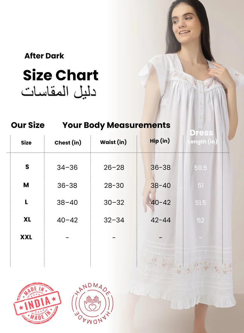 After Dark Esme, White Embroidered Dress