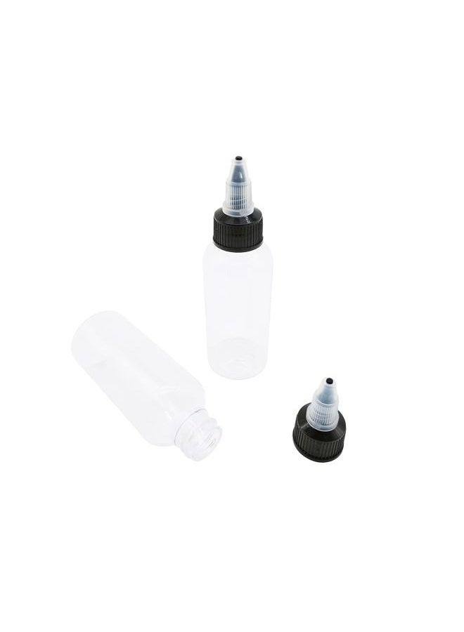 HuoHuo Disposable LDPE Plastic Extruded Liquid Bottle. 10 pcs Tattoo Ink, Watercolor Pigment Bottle, Laboratory wash Bottle,Ink Discharge Bottle,Multi Purpose Bottle(30ML/60ML) - Image 3