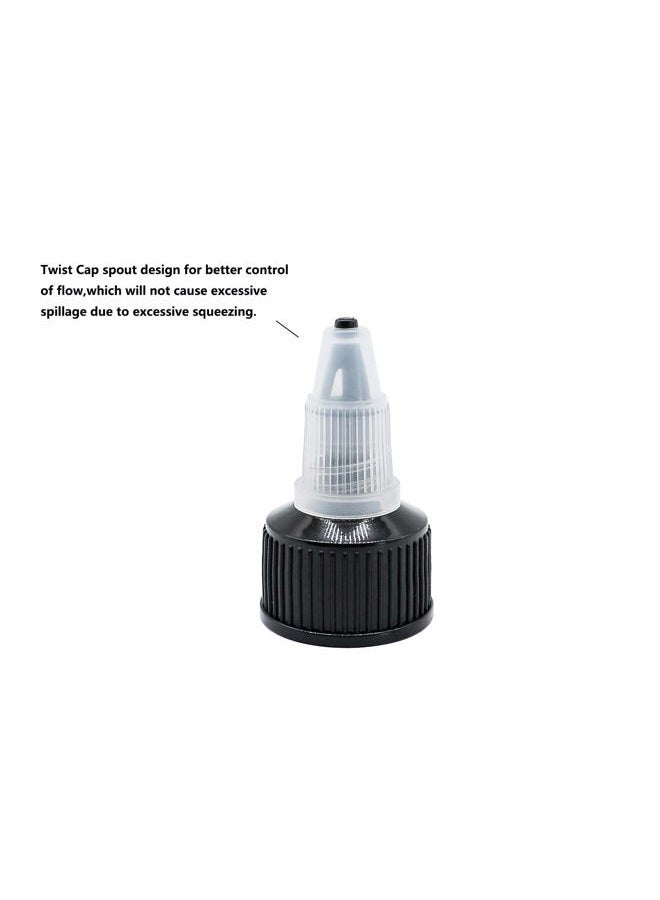 HuoHuo Disposable LDPE Plastic Extruded Liquid Bottle. 10 pcs Tattoo Ink, Watercolor Pigment Bottle, Laboratory wash Bottle,Ink Discharge Bottle,Multi Purpose Bottle(30ML/60ML) - Image 4