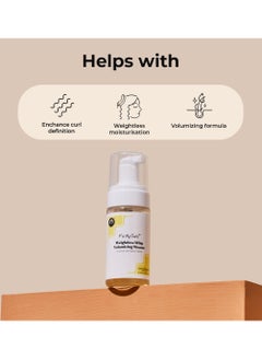 Fix My Curls Weightless Whip Volumizing Mousse | Enriched with Rice Protein for Hair Growth, & Apple Cider Vinegar | For Wavy, Curly, Frizzy Hair | Curl Enhancing | Silicone & Alochol Free (100ml)  - Image 5