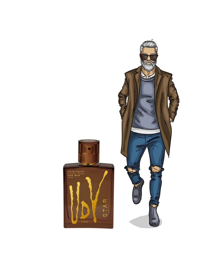 Udv Star for Men Eau De Toilette Spray 3.4 Ounce