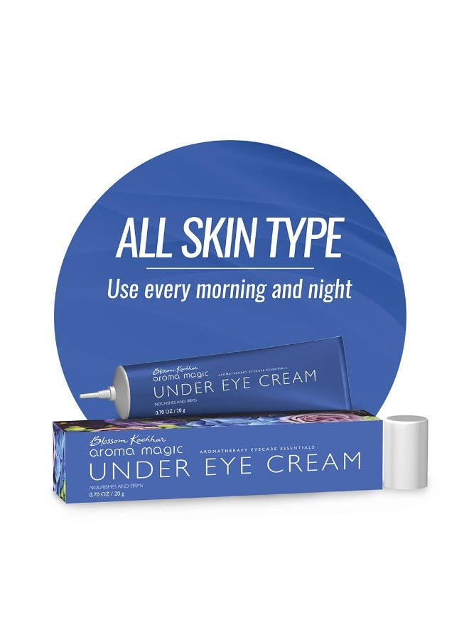 Aroma Magic Under Eye Cream | Nourishes, Reduces wrinkles, repairs & firms the skin, prevents signs of aging | Olive Butter & Rice Bran Oil, Lavender & Rosemary Essential Oils - 20 gm - Image 1