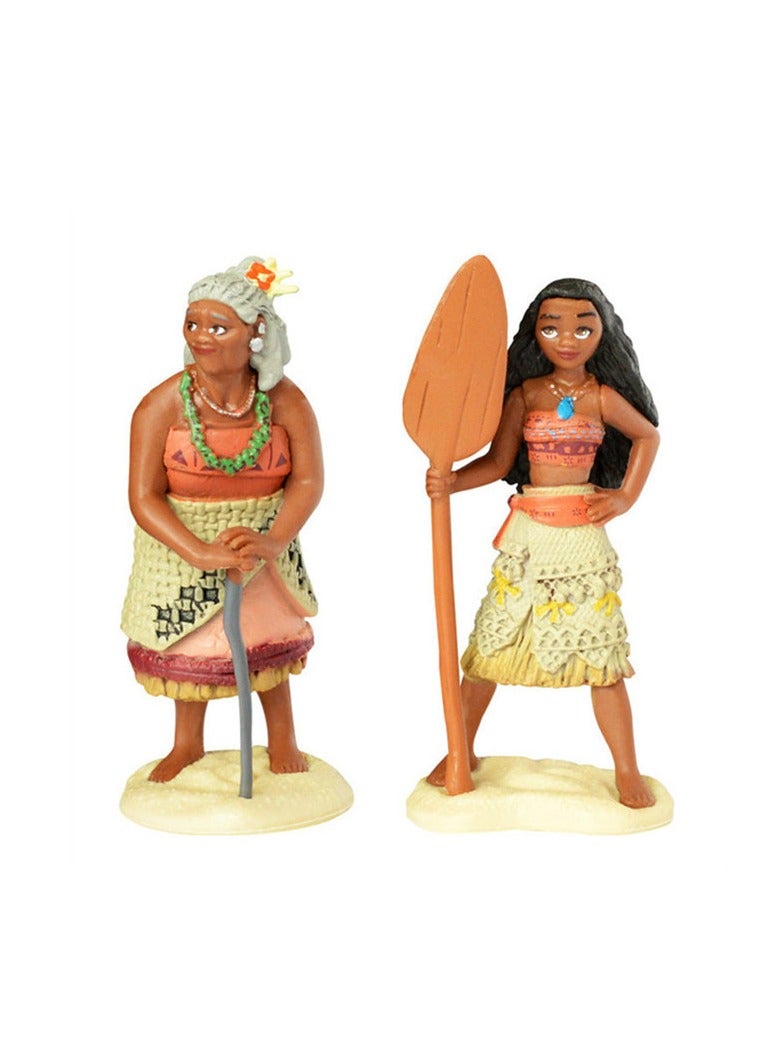 مجموعة تماثيل الأميرة موانا اللطيفة من 10 قطع - Image 5