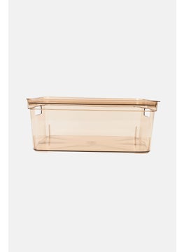 Muy Mucho Transparent Box With Lid, Brown  - Image 1